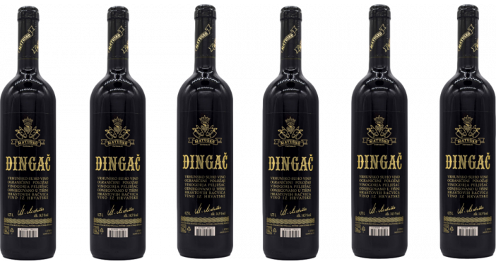 Bottle of Matusko Dingac 2019 6 Flessen Geval wine 0 ml