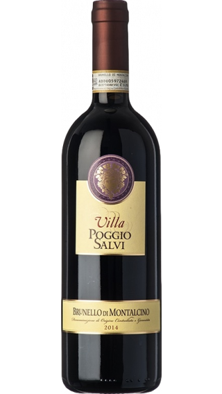 Bottle of Villa Poggio Salvi  Brunello di Montalcino 2014 wine 750 ml