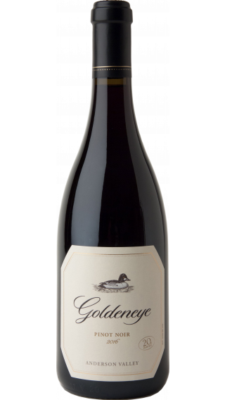 Bottle of Duckhorn Pinot Noir Goldeneye 2017 wine 750 ml
