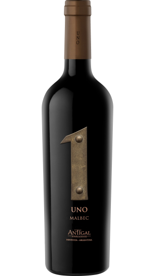 Bottle of Antigal Uno Malbec 2019 wine 750 ml