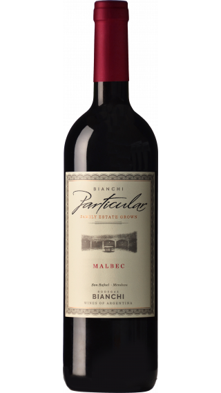 Bottle of Bodegas Bianchi Particular Malbec 2019 wine 750 ml