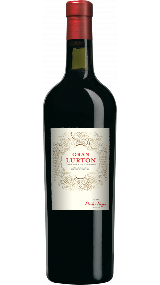 Bottle of Bodegas Piedra Negra Gran Lurton Cabernet Sauvignon 2015 wine 750 ml