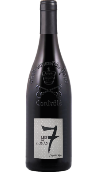 Bottle of Bosquet des Papes Les 7 de Pignan Chateauneuf Du Pape 2020 wine 750 ml