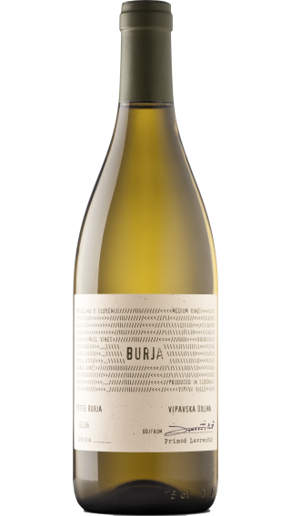 Bottle of Burja Zelen 2022 wine 750 ml