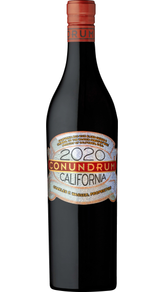 Bottle of Caymus Conundrum Red 2021 wine 750 ml