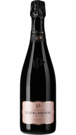 Bottle of Champagne Fleur de Miraval Exclusivement Rose ER3 wine 750 ml