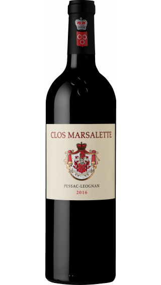Bottle of Chateau Clos Marsalette Pessac-Leognan 2016 wine 750 ml