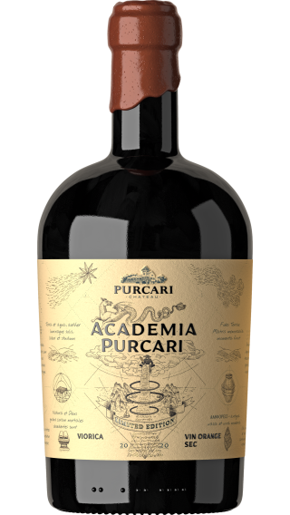 Bottle of Chateau Purcari Academia Viorica 2021 wine 750 ml