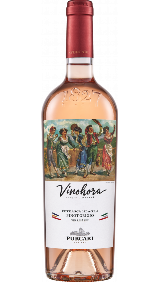 Bottle of Chateau Purcari Vinohora Rose 2021 wine 750 ml