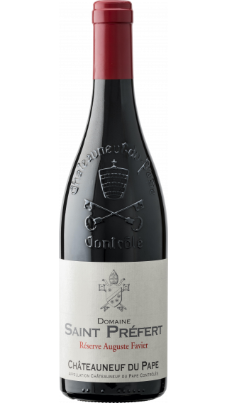 Bottle of Domaine St Prefert Chateauneuf Du Pape Reserve Auguste Favier 2019 wine 750 ml
