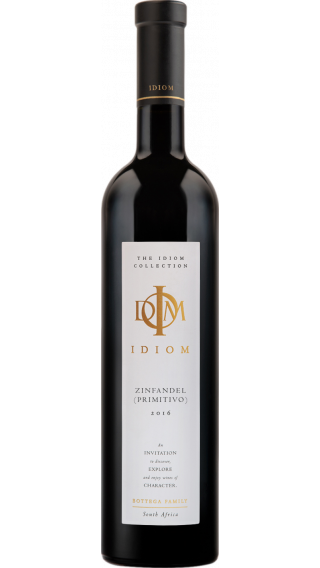 Bottle of Idiom Zinfandel 2016 wine 750 ml