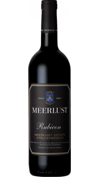 Bottle of Meerlust Rubicon 2017 wine 750 ml