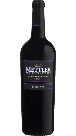 Bottle of Mettler Old Vine Zinfandel 2020 wine 750 ml