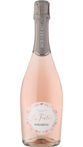 Bottle of Mirabeau La Folie Sparkling Rose wine 750 ml