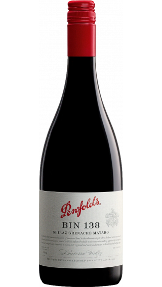 Bottle of Penfolds Bin 138 Shiraz Grenache Mataro 2018 wine 750 ml