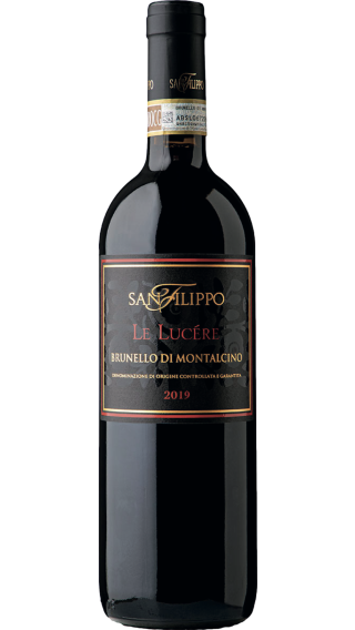 Bottle of San Filippo Le Lucere Brunello di Montalcino 2019 wine 750 ml