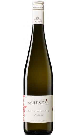 Bottle of Schuster Roter Veltliner Wagram 2017 wine 750 ml
