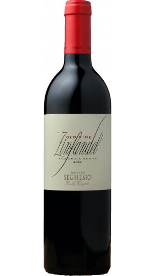 Bottle of Seghesio Old Vine Zinfandel 2012 wine 750 ml