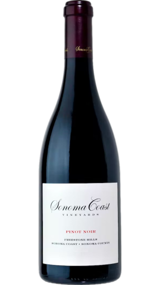 Bottle of Sonoma Coast Vineyards SCV Freestone Hills Pinot Noir 2019 wine 750 ml