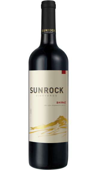 Bottle of Sunrock Shiraz 2020 wine 750 ml