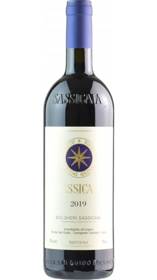 Bottle of Tenuta San Guido Sassicaia 2019 wine 750 ml