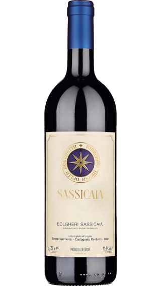 Bottle of Tenuta San Guido Sassicaia 2021 wine 750 ml