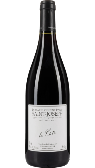 Bottle of Vincent Paris Saint Joseph Les Cotes 2022 wine 750 ml